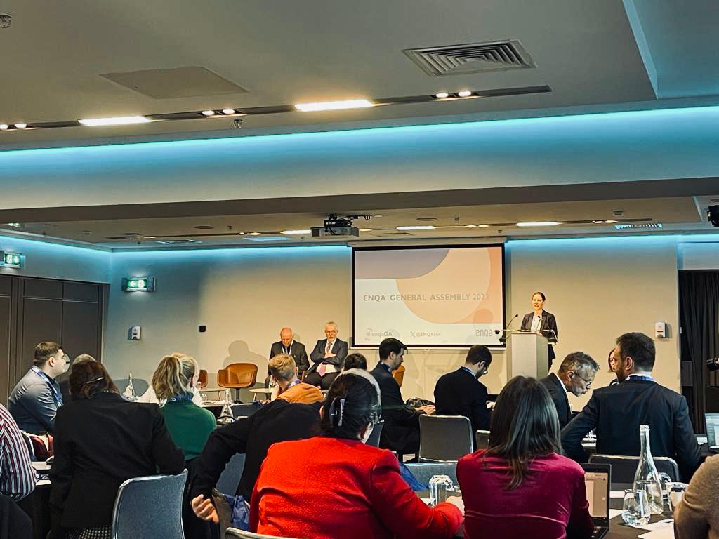 Eaquals's tweet photo. #Eaquals ' Executive Director, Lou McLaughlin, is attending ENQA's General Assembly, hosted by #EaqualsAssociateMembers @QQI. The event focuses on recognition, latest policy developments & tangible connections between quality assurance & recognition.
#enqaGA @enqatwt https://t.co/WYVEseI3bX