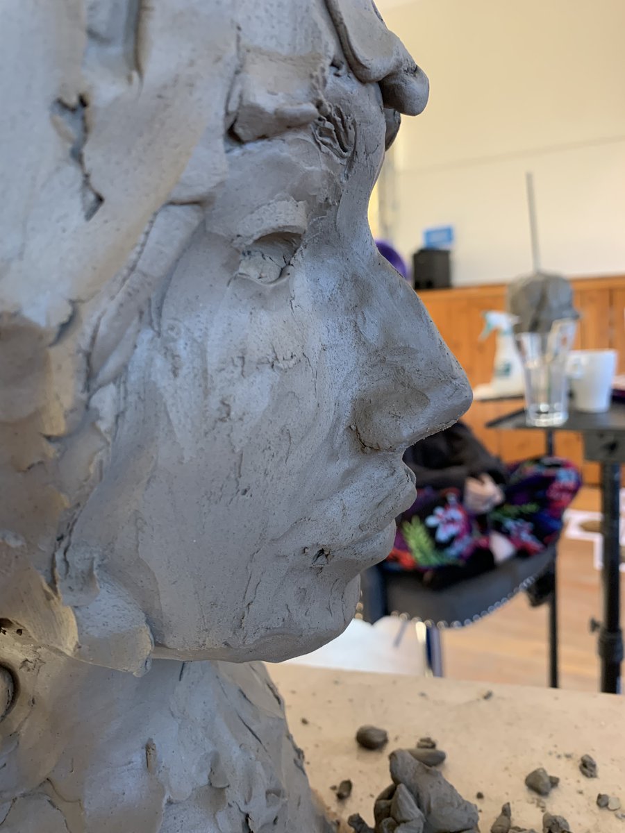 Last weekend I spent an amazing two days <a href="/giffordvhall/">Gifford Village Hall</a> with Natasha Phoenix learning techniques for portraiture in sculpture and working from life.  It's changed how I look at faces forever #zygomatics #equalterms <a href="/natashasculpts/">niphoenixsculpture</a> <a href="/art_manson/">MissMansonArt</a>