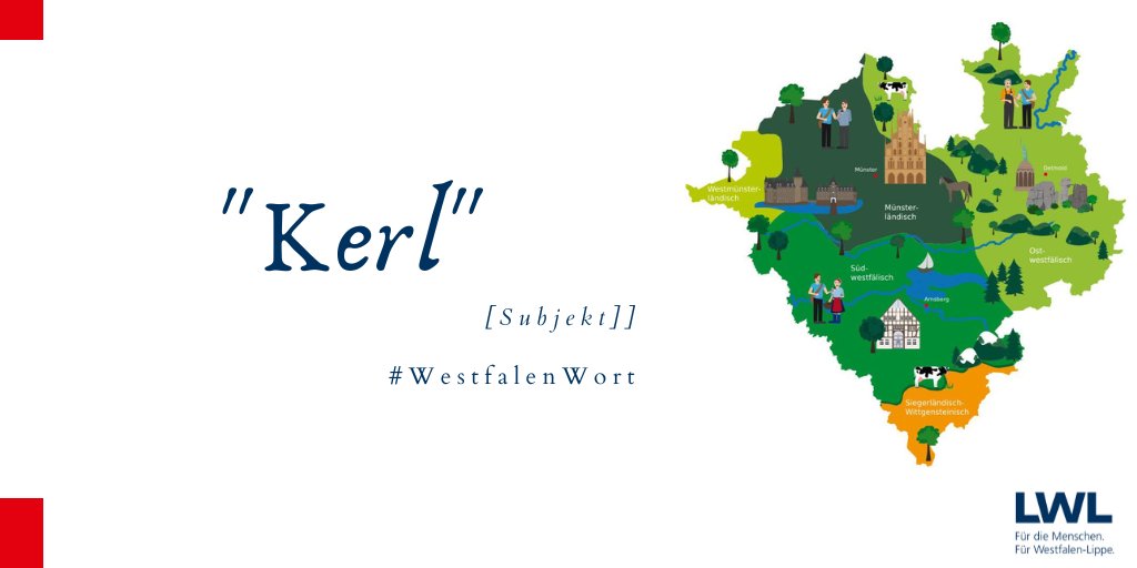 "Kerl" ist nicht nur männliche Personenbezeichnung, sondern kennzeichnet auf Platt auch einen Ausruf der Verwunderung oder des Ärgers. Beispiel: „Kerl nomaol!“ Es gibt auch die Kurzform "Kä!".
Ähnliches gilt auch für "Mann", "Junge" oder "Alter". 
#westfalenwort #LWL #WirtunGutes