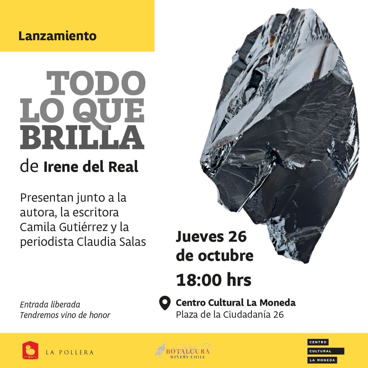 Lanzamiento del libro “Todo lo que brilla” de Irene Del Real (<a href="/IreneDelReal1/">Irene Del Real</a>) doctora en geología económica y reconocida con el premio For Women in Science por la Unesco y L’Oréal 🔗 buff.ly/3QuCRX1