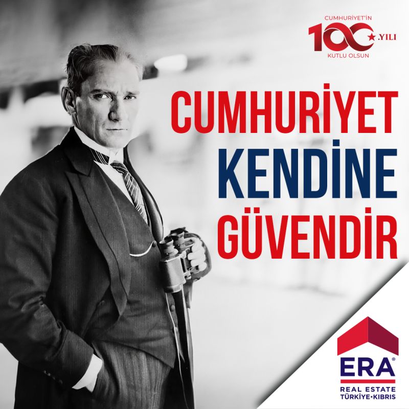 Cumhuriyet’in 100. yılını hep birlikte tek bir yürek, tek bir vücut olarak büyük bir coşkuyla kutluyoruz.

Cumhuriyet Kendine Güvendir!

#cumhuriyetbayramı #29Ekim #100.Yıl #cumhuriyet100yaşında #cumhuriyet #erarealestatetürkiye