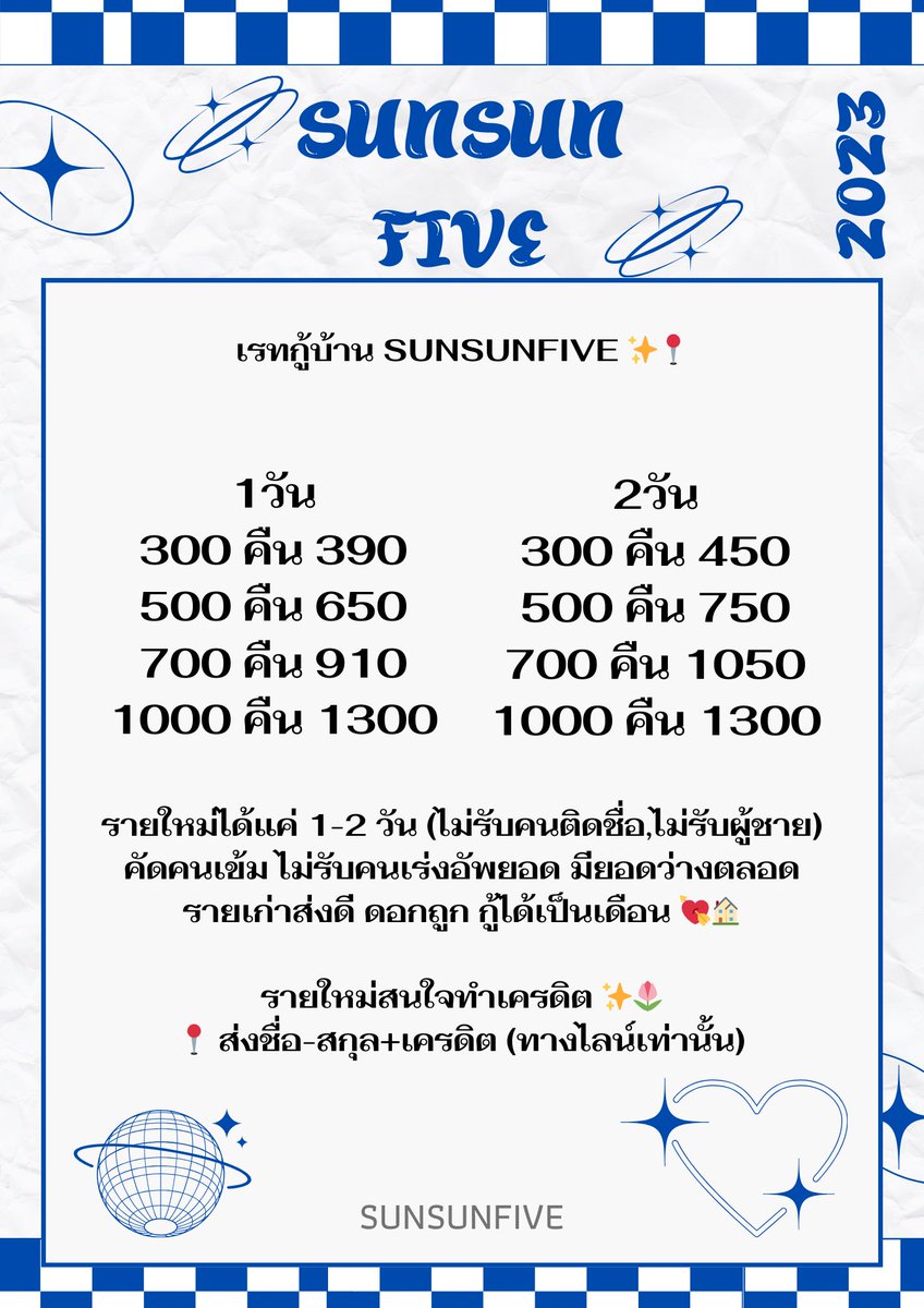 เปิดบ้านแล้ว  รับรายใหม่ค่ะ 🤍✨

#กู้เงินนักศึกษา #กู้เงินรายวัน #เงินกู้ #เงินกู้ #ปล่อยกู้รายวัน  #หาเงินด่วน #ปล่อยกู้รายเดือน