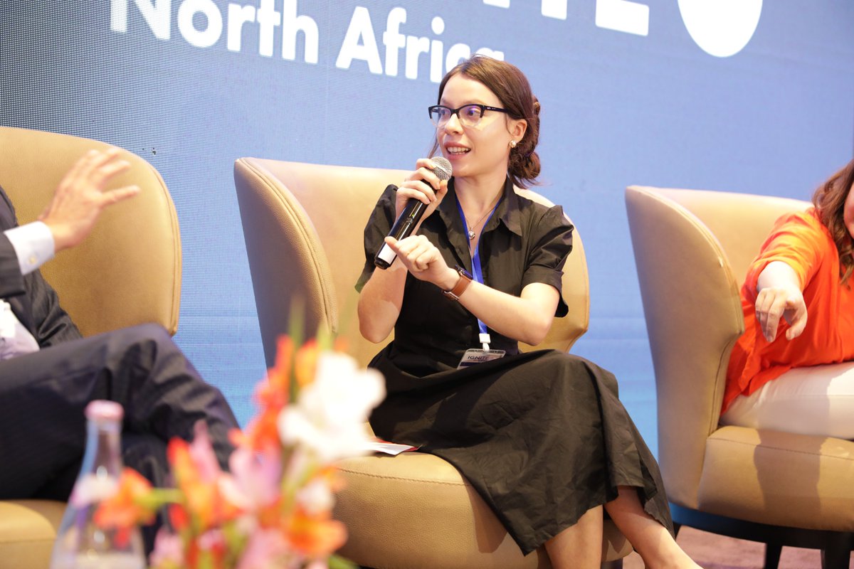 🔴Live from our panel on #Innovation and #DigitalEconomy at #IGNITENorthAfrica in Tunis 🇹🇳:   “Young entrepreneurs need 3 things: financial capital, social capital and imagination capital. Only 0.002% of philanthropic funds go to young innovators. Social capital is the ability to