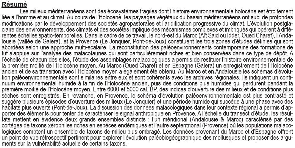 📢🎓Quentin Wackenheim soutiendra sa thèse le 30/11 à 14h dans l'amphithéâtre du campus de Thiais : Relations paléoenvironnements, climats et sociétés au cours des derniers 10 000 ans sur la façade méditerranéenne occidentale : l’approche malacologique !