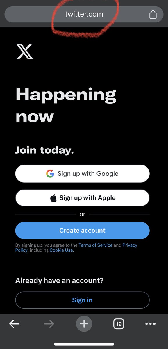 Hey ⁦<a href="/elonmusk/">Elon Musk</a>⁩, it reads TWITTER in the url, still!?