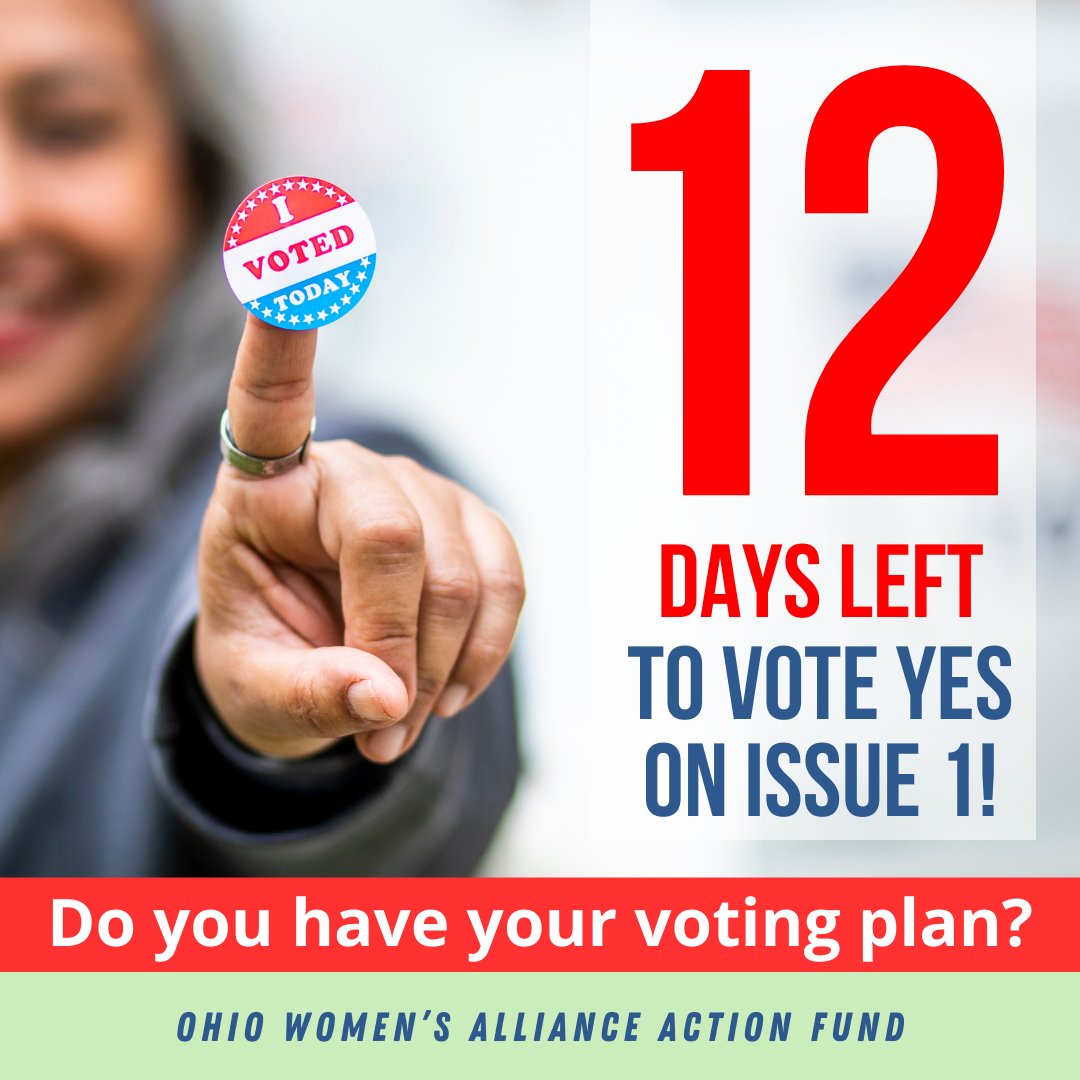 OHWomenAF's tweet photo. Get all the info you need to vote by mail, vote early, or vote on Election Day! https://t.co/JXRPjLC5J2
#VoteYesInNovember #OURRohio https://t.co/x1UnBzR0me