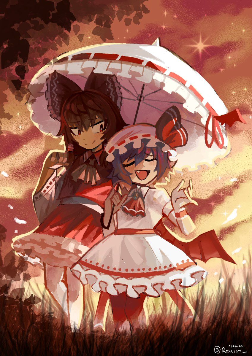 reimu and remi #東方Project #touhou