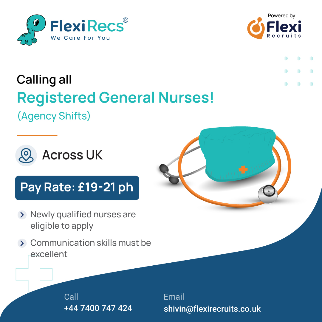 recsyuk's tweet image. Pay attention, all new registered nurses! Check out eligibility and use your strong communication skills to improve public health. Apply today to get an early start on your nursing career. Are you ready?
Apply Here: dashboard.flexirecs.com/?tag-name=RGNA…
.
.
.
.
#flexirecs #hirewithflexi