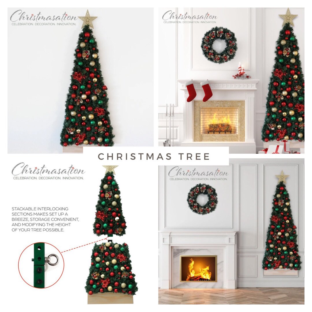 Select holiday items are now on sale like this Space-saving Pet Friendly 5FT Pre-Lit Red Green and Gold Flat Hanging Christmas EZ-FIT Tree that can go anywhere!
christmasation.etsy.com/listing/133629…
#christmastree #christmas #spacesaving #xmastree #hangingtree #cybersale #pottioctober272023