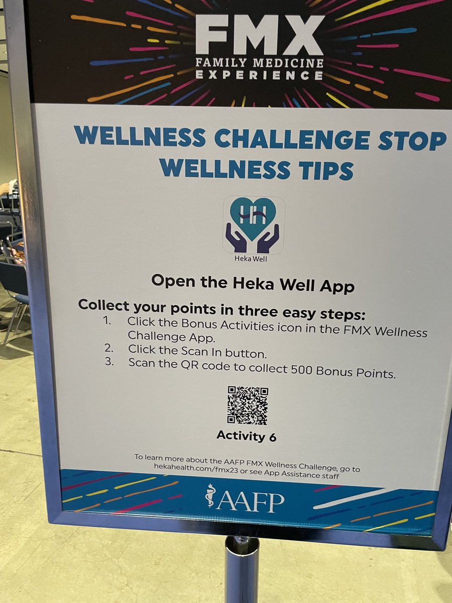 Join the wellness challenge at #aafpfmx!