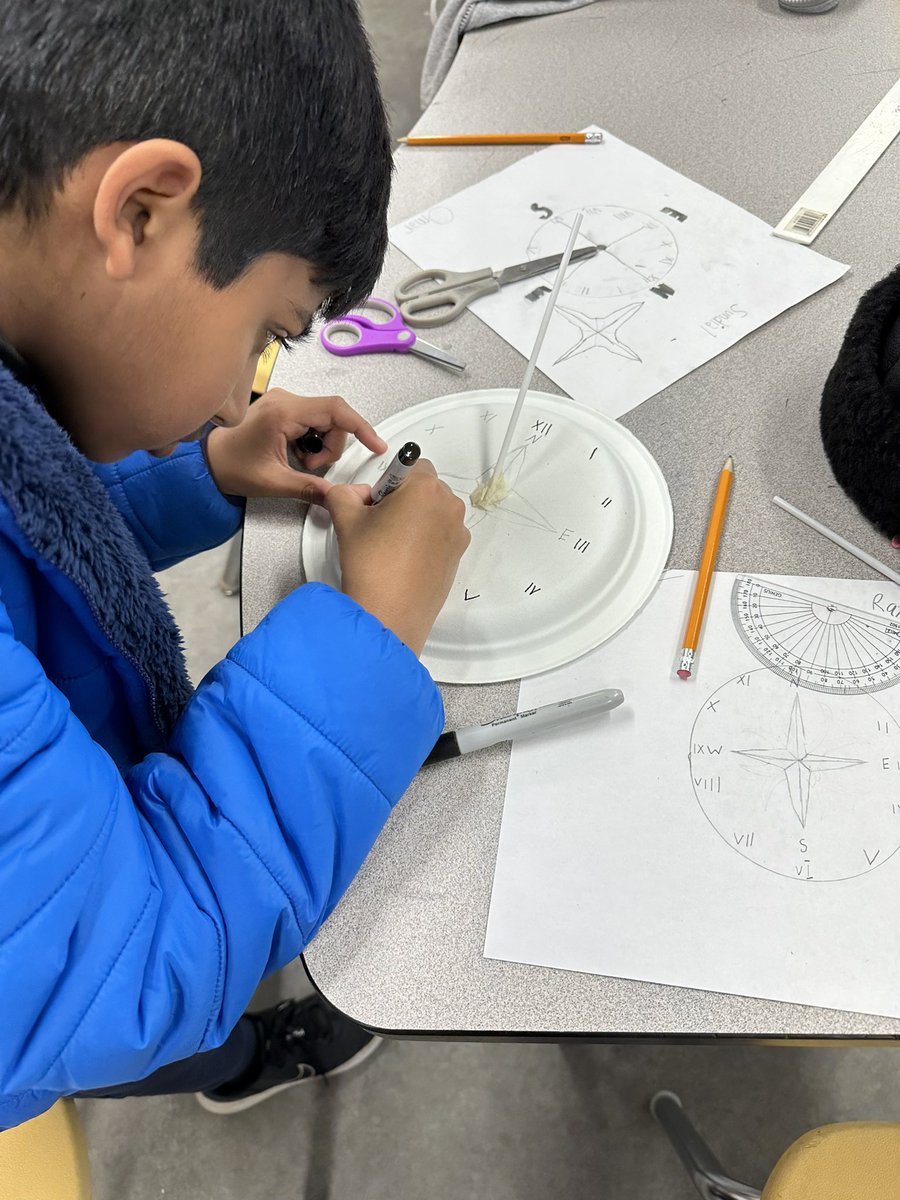 Grade 6’s designed and constructed their own sundials. Now we're eagerly anticipating testing them!