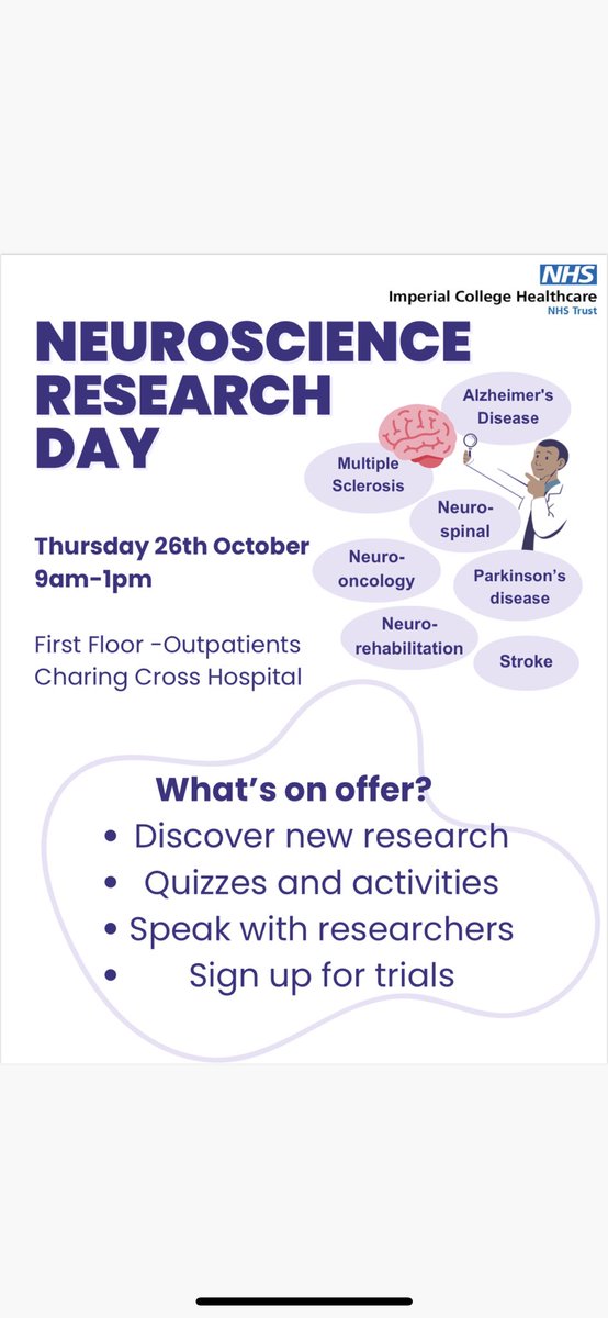 Fantastic to represent Stroke at the Neuroscience Research Day! Thanks for the invite. The Neuroscience Team are amazing. @NurseLouiseY @ICHTNRT @elenamarywells @HelenCJo67 @SomaBanerjee73 @Dheeraj_Kall @ImperialPeople @StrokeImperial