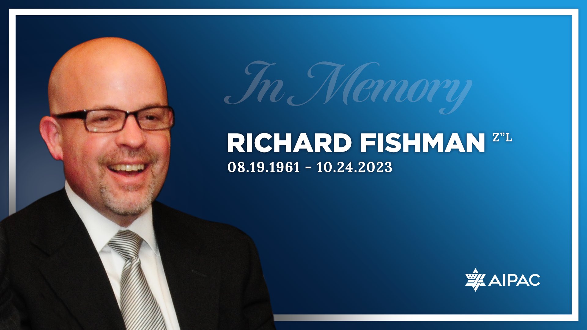 Richard Fishman, co-CEO of AIPAC, dies at age 62 