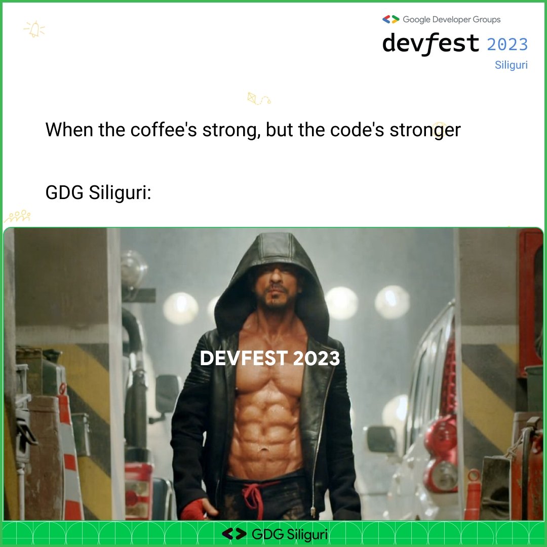 GDGSiliguri's tweet photo. Don't underestimate the power of a common coder! ๐ปโจ DevFest 2023 - Where common folks create extraordinary tech! ๐๐"
#devfest2023 #devfestslg #devfestsiliguri #gdg #gdgsiliguri #gdgslg #googledeveloper #googledevelopers #developers #googledevgroups #developer #developers https://t.co/t98vD2BBQY