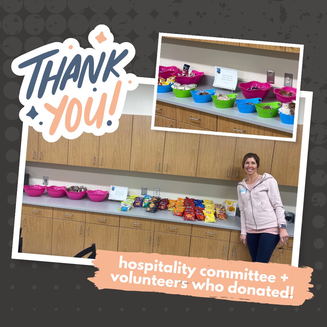 Lots of snacks were available for our teachers during Teacher Conference week and we had our first Duty Free lunch hour. We couldn't have done it without our hospitality committee and incredible volunteers! 

Thank you everyone!! 👏🏽