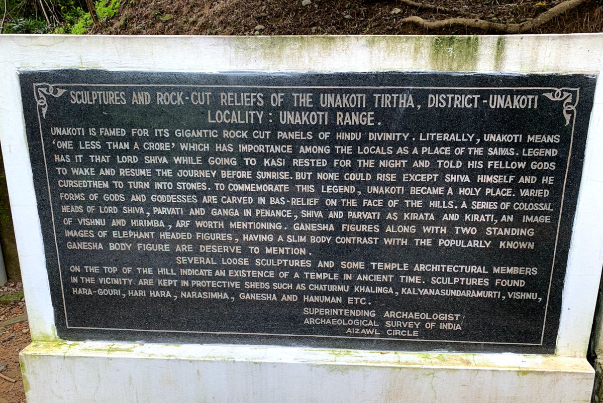 Pahrulitours's tweet photo. Heritage Sites in India - Unakoti
Unakoti, famously known as Angkor Wat of the North-East, located about 180 km from Tripura's capital, Agartala, is a sculptural emblem and ancient Shaivite place that hosts rock carvings figures and images of gods and goddesses. https://t.co/jXRnQvcXUg