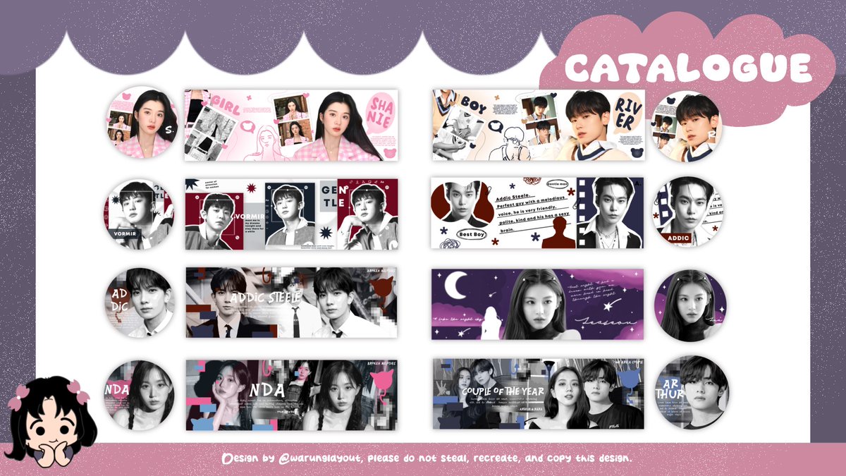 [ help rt thank you ]

Hi sweetiest 🍓 aku open layout request loh, ada layout chibi, dark, couple, twibbon, regular 💭 harganya mulai dari 10k-25k aja ʕ·ᴥ·　ʔ Yuk diliat-liat dulu, siapa tau ada yang memikat hati 🐇 happy shopping 🛍
 
#zonauang