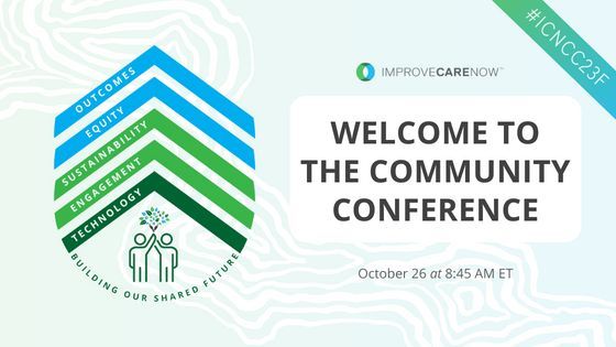 ImproveCareNow's tweet photo. Welcome - our Fall #CommunityConference starts now! We are excited to #AllTeach #AllLearn about #BuildingOurSharedFuture and continuing to transform care &amp; outcomes for young people with #IBD through #ImproveCareNow 💚 💙

Event hashtag ➝ #ICNCC23F https://t.co/UCwT2vsFTY