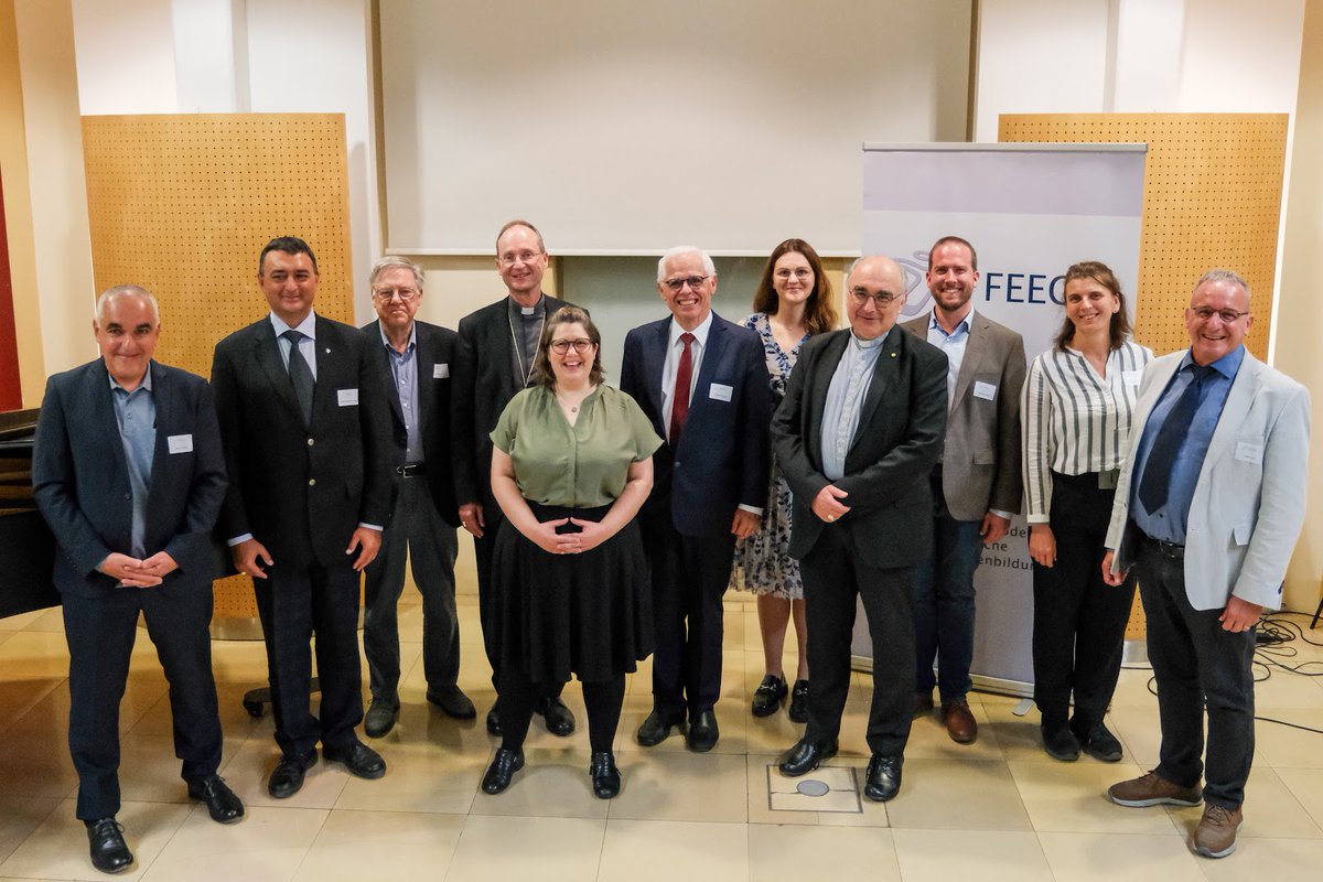 ComeceEu's tweet photo. Our adviser @EmilioDogliani joined the 60th anniversary celebration of the European Federation for Catholic Adult Education, calling to prioritise education in view of 2024 EU elections, strengthening cooperation on formal, non-formal informal education. Photo: P. Rinnerthaler https://t.co/UECdaFZdkk
