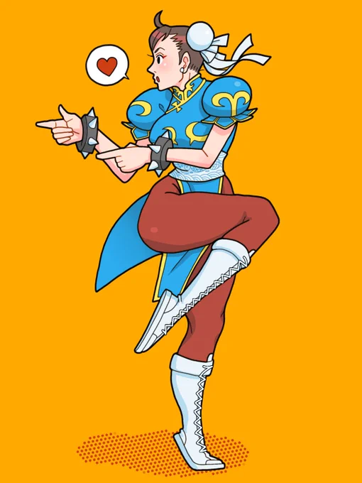春麗祭と聞いてテンションが上がってしまった春麗さん #格ゲーキャラ描こうぜ