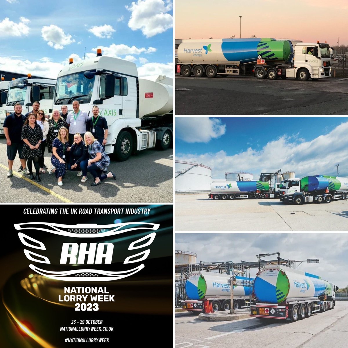 It's #NationalLorryWeek! Our <a href="/HarvestEnergyUK/">Harvest Energy</a> and <a href="/_axislogistics/">Axis Logistics</a> teams do a fantastic job managing our road tanker operations and deliveries. The #logistics industry plays an essential role in the UK, with more than 85% of all goods bought into the country by lorry! <a href="/RHANews/">RHA</a>