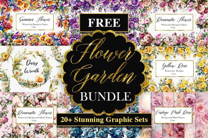 Flower Garden Graphics Bundle.
Free Download👉 creativefabrica.com/product/flower…

My Store👉 creativefabrica.com/designer/lazyc…

#lazycraftlab #etsy #us #uk #gift #ukgift #etsyshop #etsystore #etsyfavorites #etsygifts #กราดยิง #stockmarketcrash #ธี่หยด #ofmds2spoilers #1inch #AUSvsNED #كتائب_القسام