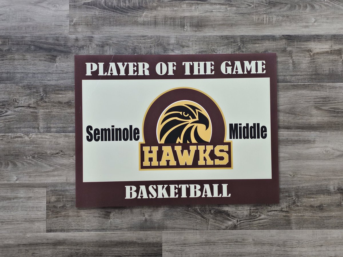 Tampa_Bay_Signs's tweet image. Yard Signs - 24"x18" Printed full color on 4mm coroplast material for Seminole Middle School. 
#yardsigns #CoroplastSigns
