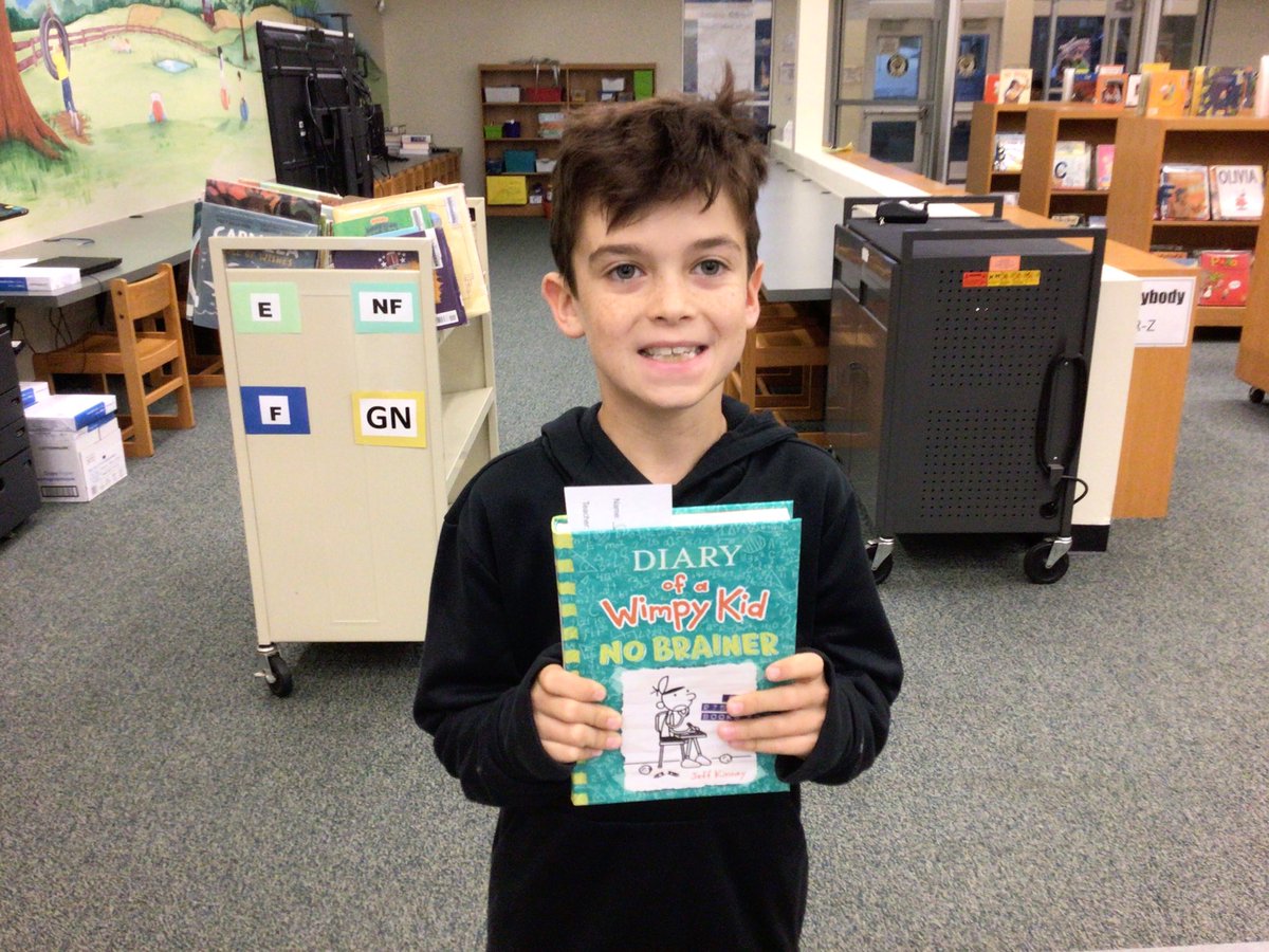 MrsPageTurner's tweet photo. First lucky ๐ฅreaders of the latest @wimpykid book ๐ the hype ๐ฅis big for this title.
Live drawing in the announcements ๐บ this morning to select our winners โผ๏ธ
#librarylife #UCPSLibraryLife @NewTownESNC https://t.co/SS2aXVtkEC