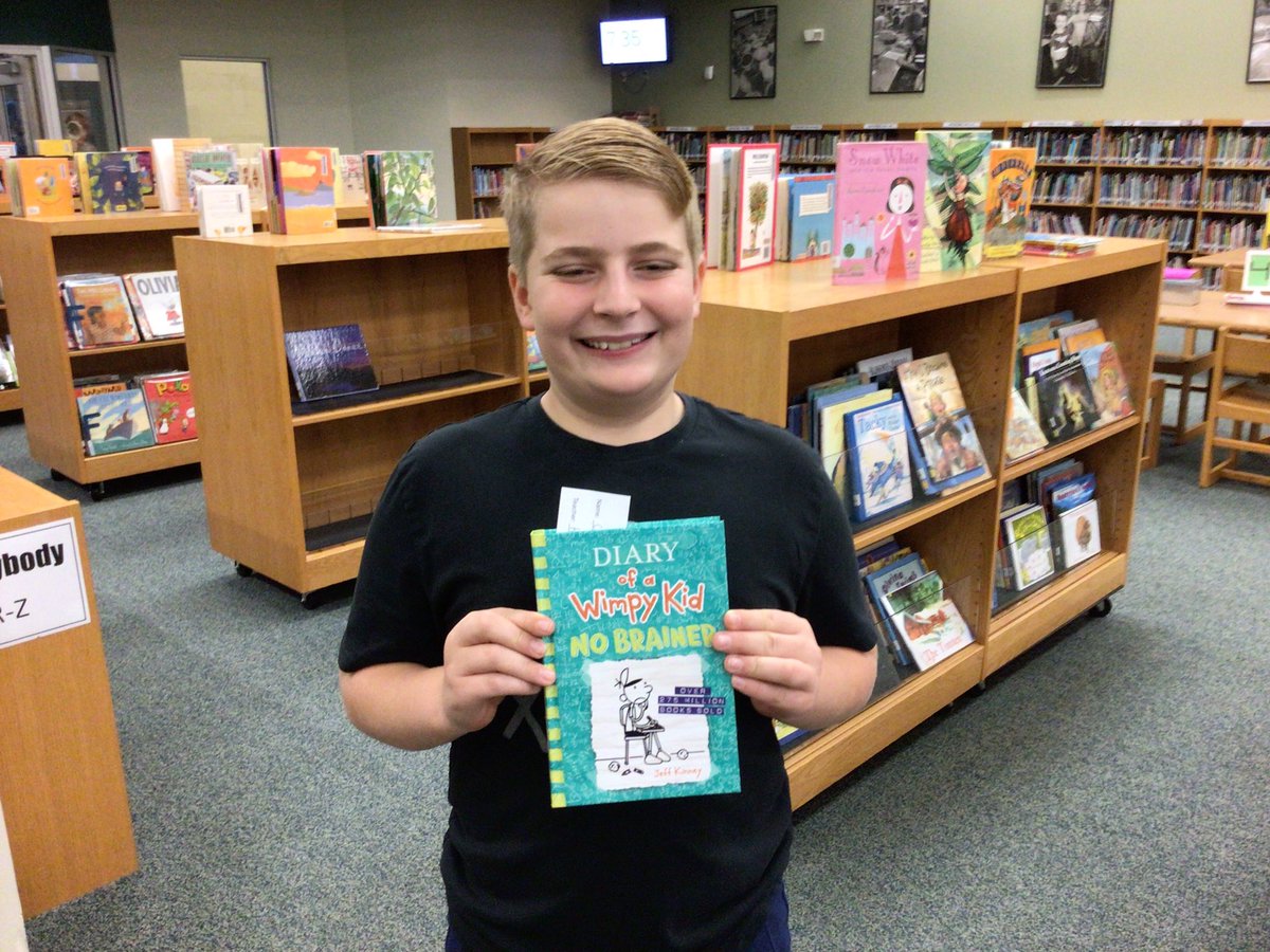 MrsPageTurner's tweet photo. First lucky ๐ฅreaders of the latest @wimpykid book ๐ the hype ๐ฅis big for this title.
Live drawing in the announcements ๐บ this morning to select our winners โผ๏ธ
#librarylife #UCPSLibraryLife @NewTownESNC https://t.co/SS2aXVtkEC