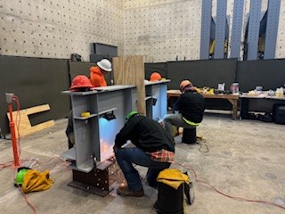 SBRITE_Center's tweet photo. Had a great Day 1 with @WisconsinDOT for our Effective Retrofits for Select Steel Bridge Details training course. On to Day 2! #SBRITECenter #Retrofit #Purdue #CivilEngineering #BowenLab https://t.co/OQj047INhA