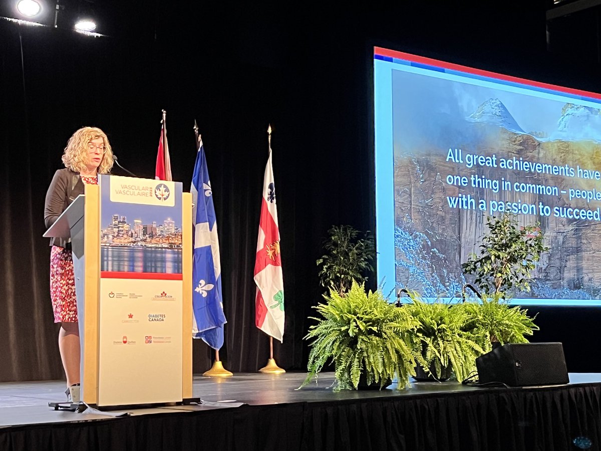 ❤️💃Merci, Dr ⁦<a href="/Cardio_Girl/">Michelle Graham</a>⁩ / ⁦<a href="/SCC_CCS/">CCS</a>⁩ President - thanks for your warm welcome and terrific remarks to open #CCCongress at #VASC23 ❤️