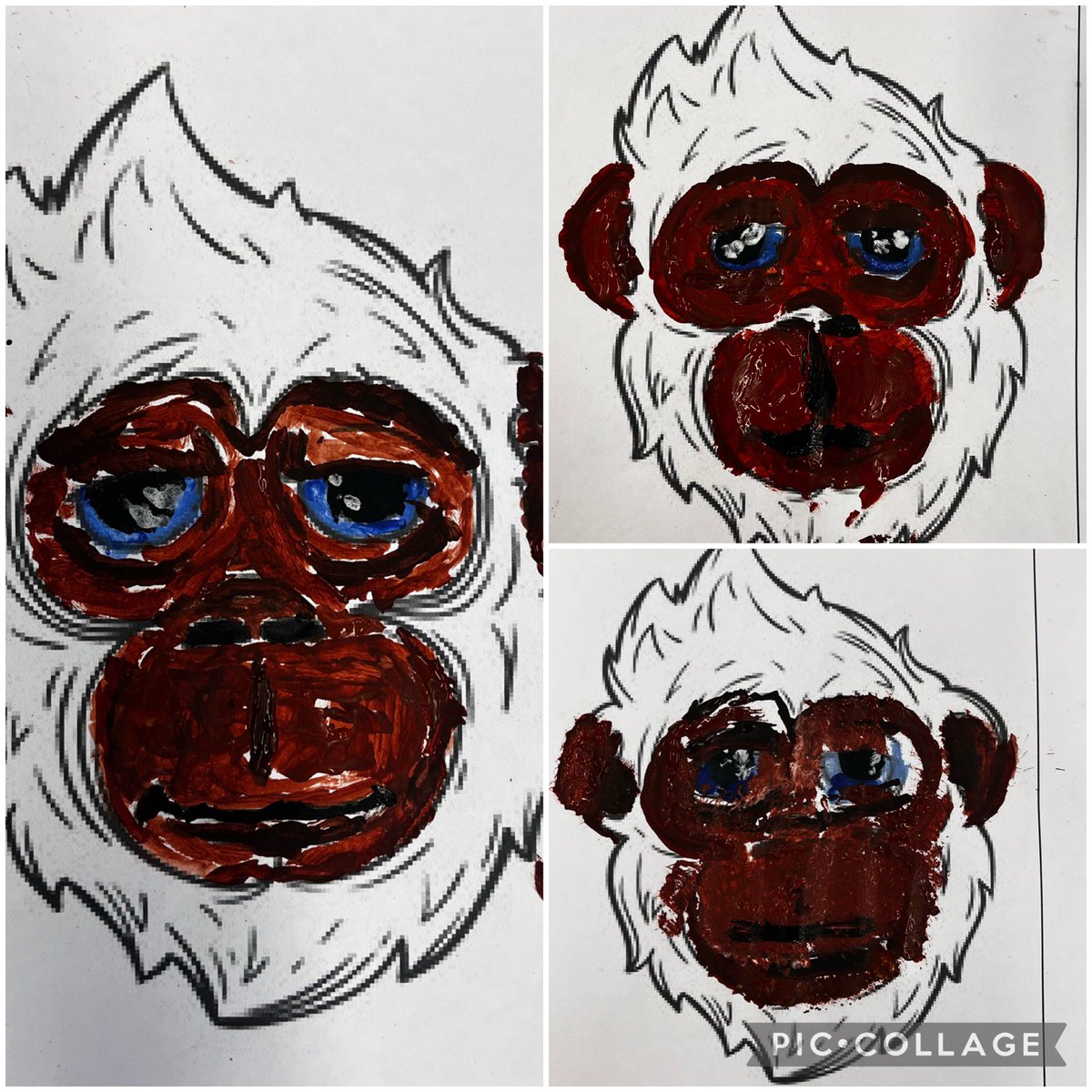 CynffigArtists's tweet photo. Amazing acrylic paintings created by 8SRC today! They are looking forward to using impasto techniques to add their hair after half term😊 https://t.co/kozP3Ymnb3