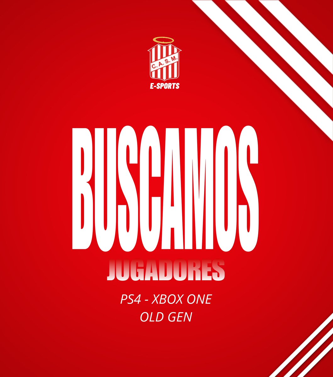 San Martin de Tucumán eSports (@esportscasm) on Twitter photo 🔴SE BUSCA JUGADORES
<a href="/IESAFIFAar/">IESA Argentina</a>
🎮OLD GEN ( PS4 - XBOX ONE)
🔴Prioridad:
🔴Usar Micrófono 🎙️
🔴Lunes a Jueves (Excluyente)
🔴Disponibilidad de 22:30hs. A 00:00hs.
🔴Compromiso y Respetó. 🔴SE BUSCA JUGADORES
<a href="/IESAFIFAar/">IESA Argentina</a>
🎮OLD GEN ( PS4 - XBOX ONE)
🔴Prioridad:
🔴Usar Micrófono 🎙️
🔴Lunes a Jueves (Excluyente)
🔴Disponibilidad de 22:30hs. A 00:00hs.
🔴Compromiso y Respetó.