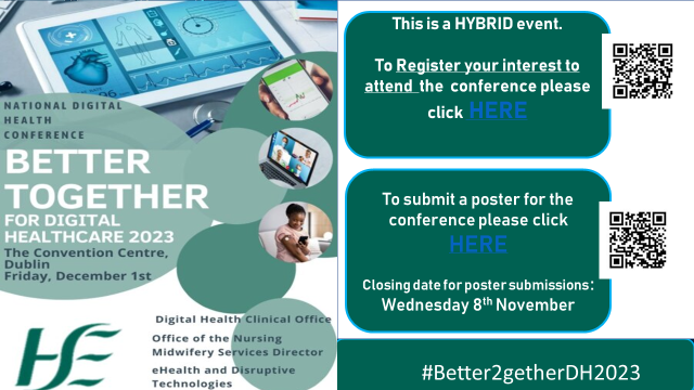 ⚠️📢📢 Call for POSTER ABSTRACTS for the #BetterTogetherDH2023 On December 1st in the Convention Centre has been extended to Nov. 8th All the links below 👇👇 @NurMidONMSD @NMPDU_Ardee @NMPDUCorkKerry @NMPDUNorthWest @NmpdDskw @NMPDMidlands @CHO2west @CommHealthMW @IADNAM1