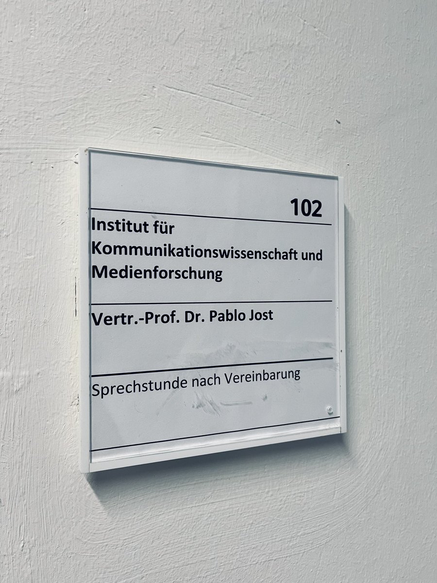 Some personal (old) news: This semester I'm an interim professor @ifkw_lmu @LMU_Muenchen. The first few weeks have been a blast. Thanks to my colleagues for the warm welcome. Excited about the next months!