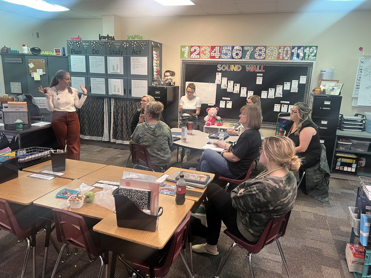 2nd grade team learning about mClass intervention and progress monitoring!
