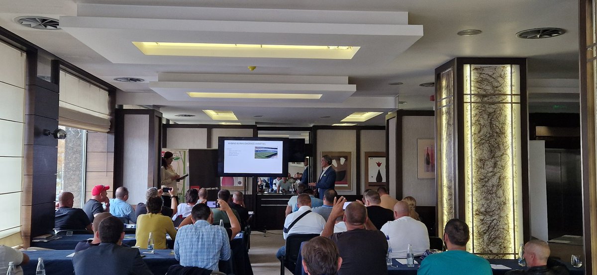 Great to be back in Bulgaria supporting the Bulgarian Greenkeepers Assocs at their Annual Conf in Sofia. #fegga nice to listen to Fegga friend Juan Carlos Venegas share his sustainable mangement programme at Seville FC.