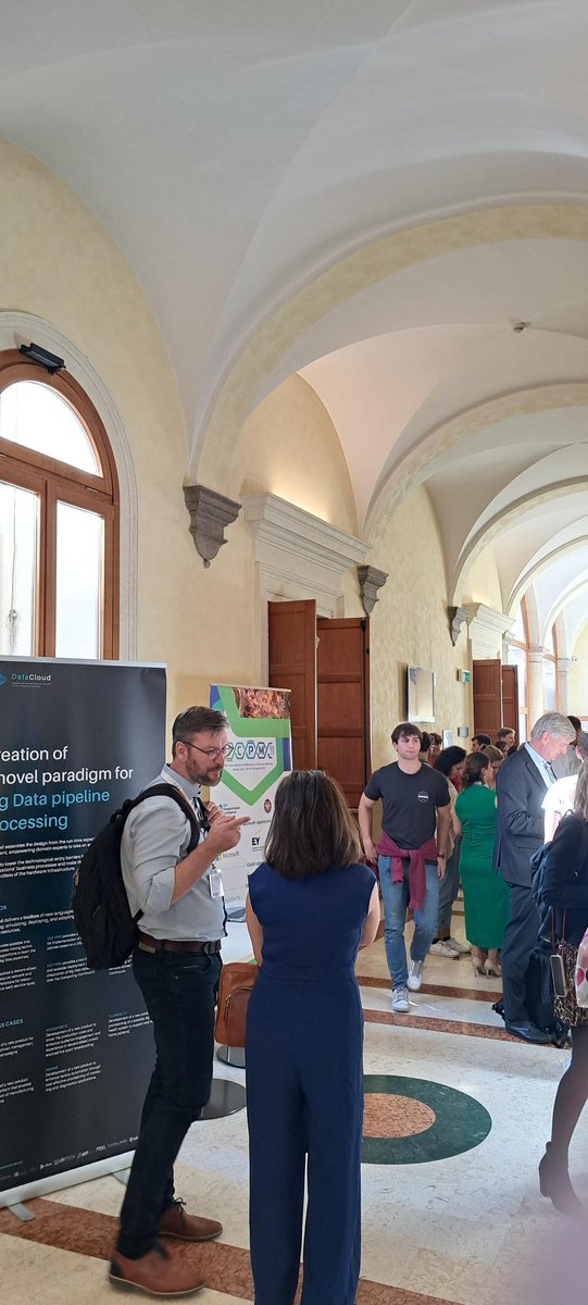 DataCloud2020's tweet image. @DataCloud2020 booth stand at the Auditorium Antonianum earlier today, for the 5th International Conference on Process Mining (@icpm_conf 2023), co-organized by @SapienzaRoma and @IEEEorg . Come visit us, we will be here until 5pm!