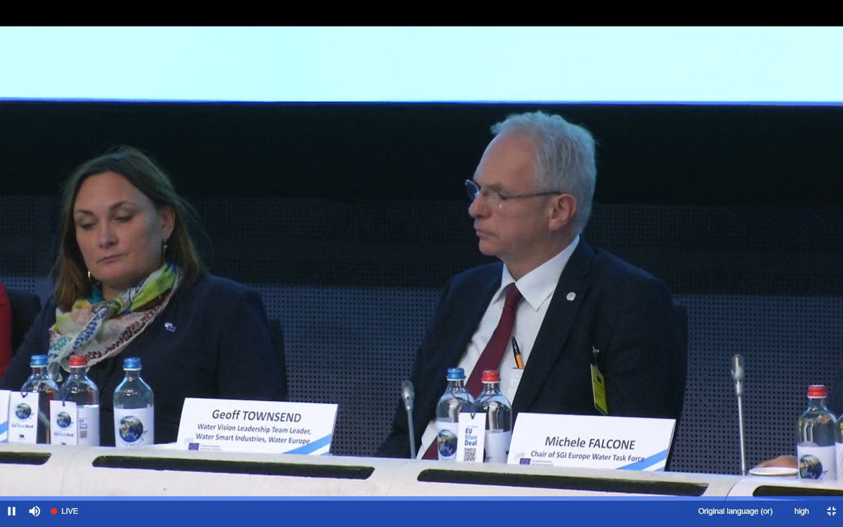 🗨️We need the policies that promote reduction of #water and #circulareconomy which is at the heart of developing a #WaterSmartSociety. Water is the most complex resource & we need to embrace that complexity. - said Geoff Townsend's at the #EESCPlenary debate. #EUBlueDeal
