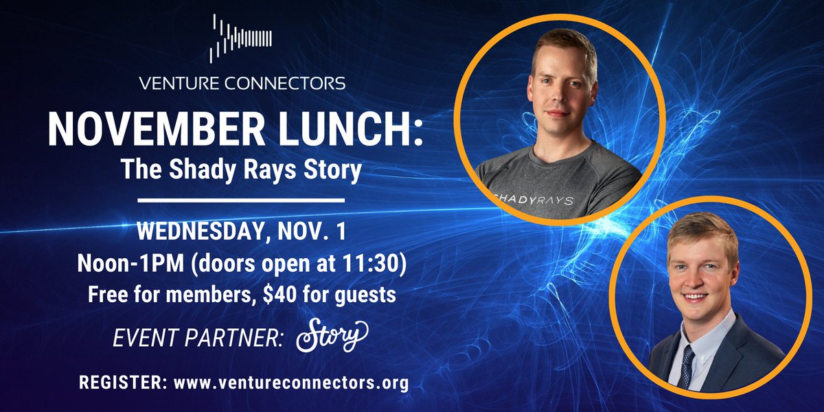 Venture Connectors (@vclou) on Twitter photo Join us 11/1 to hear from the team behind Louisville-based <a href="/shadyrays/">Shady Rays</a> who will share the companyās journey from startup to one of the fastest-growing lifestyle eyewear brands in the nation! ventureconnector.org @AmplifyLou <a href="/RenderCap/">Render Capital</a> <a href="/GrindLouisville/">Startup Grind Louisville</a> <a href="/StartupLou/">Startup Louisville</a> Join us 11/1 to hear from the team behind Louisville-based <a href="/shadyrays/">Shady Rays</a> who will share the companyās journey from startup to one of the fastest-growing lifestyle eyewear brands in the nation! ventureconnector.org @AmplifyLou <a href="/RenderCap/">Render Capital</a> <a href="/GrindLouisville/">Startup Grind Louisville</a> <a href="/StartupLou/">Startup Louisville</a>