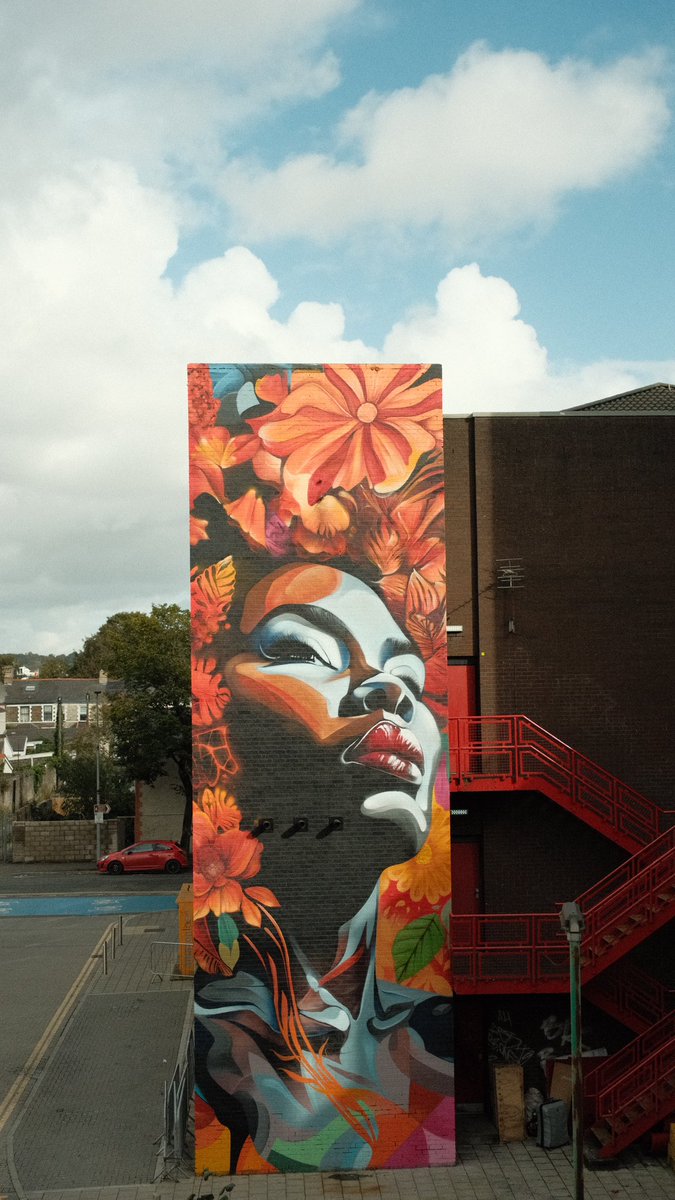 Yesterday we had the honour of unveiling our biggest mural to date @Cardiffuni called “Flora” which is a tribute to sisterhood and Black Women named by Cardiff University student Marwa Omar. We hope the mural brings joy and inspiration to all.