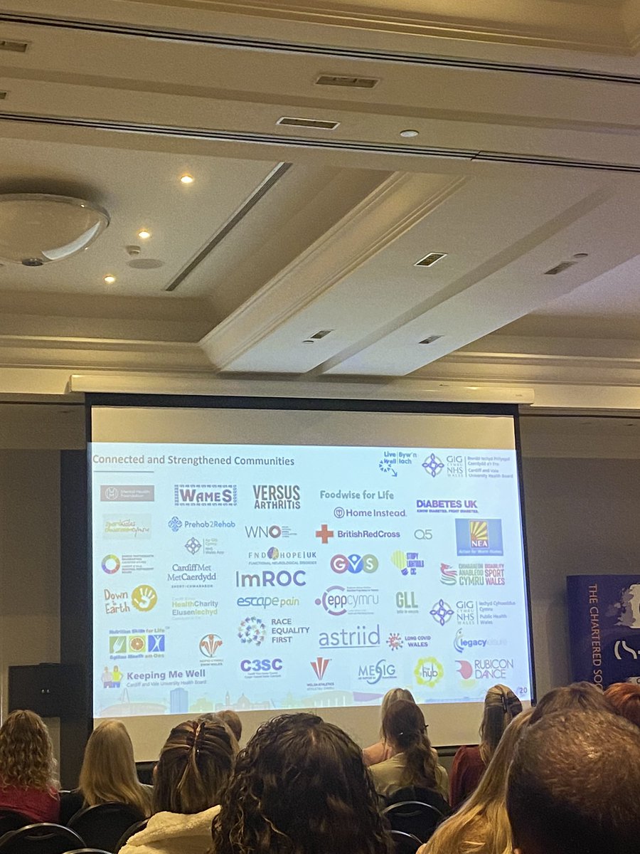 danni_welsh's tweet photo. Co-production in action. Great talk by Rob Jones and @sarah_jaques on the value of co-pro and safe space working. Fantastic to see @CymruVArthritis as part of the forum #physio23 https://t.co/ogJn9phutF