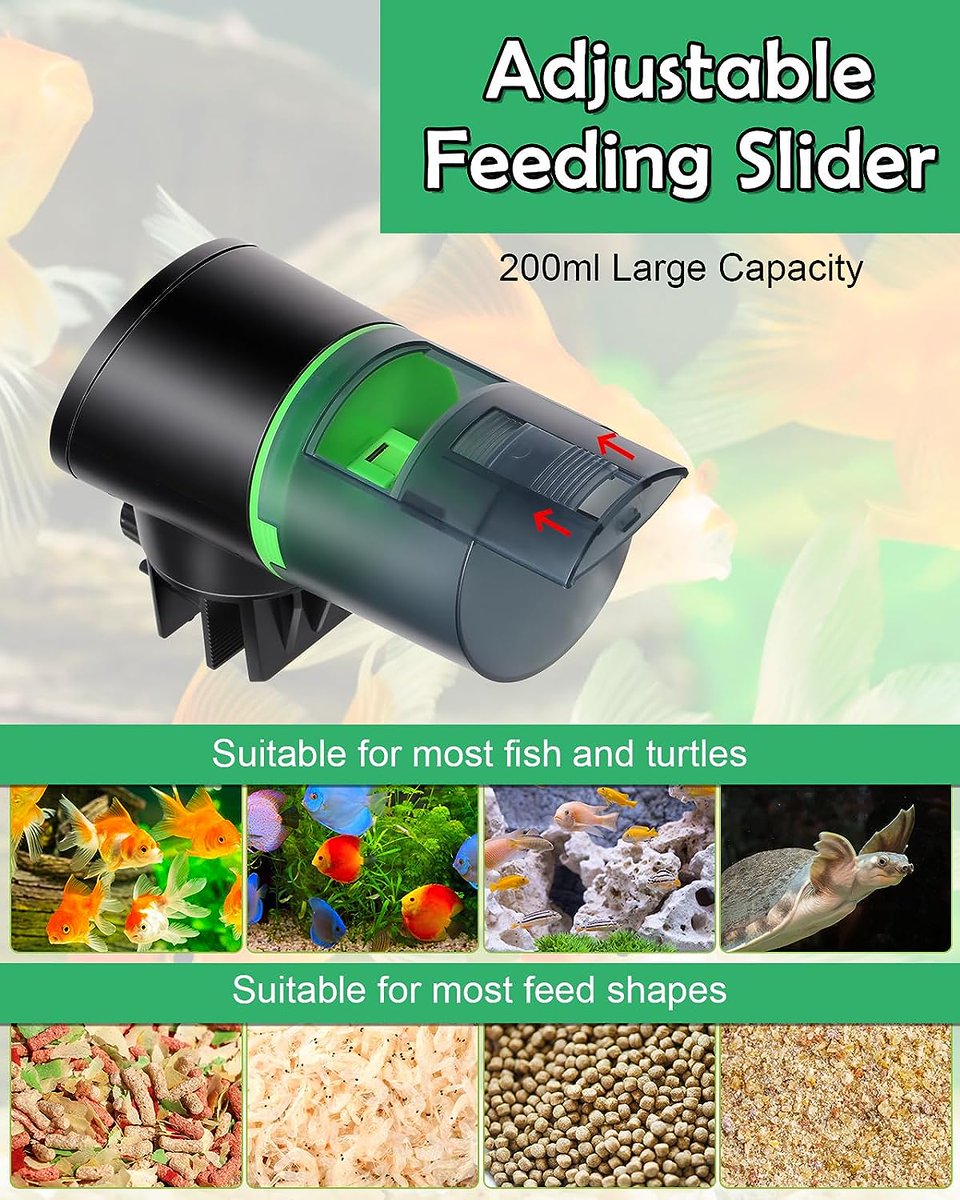 petessentialhu's tweet photo. 🐟 Petbank's USB-rechargeable Fish Feeder: Lasts 3-6 months per charge, set up to 4 daily feedings, and vacation-ready for 600L tanks. 

Dive in for 20% off @Amazon: https://t.co/tcVmBWaLDM 
🌊 #PetbankFeeder #EcoFriendly #FishCare https://t.co/NWlNBnfquc