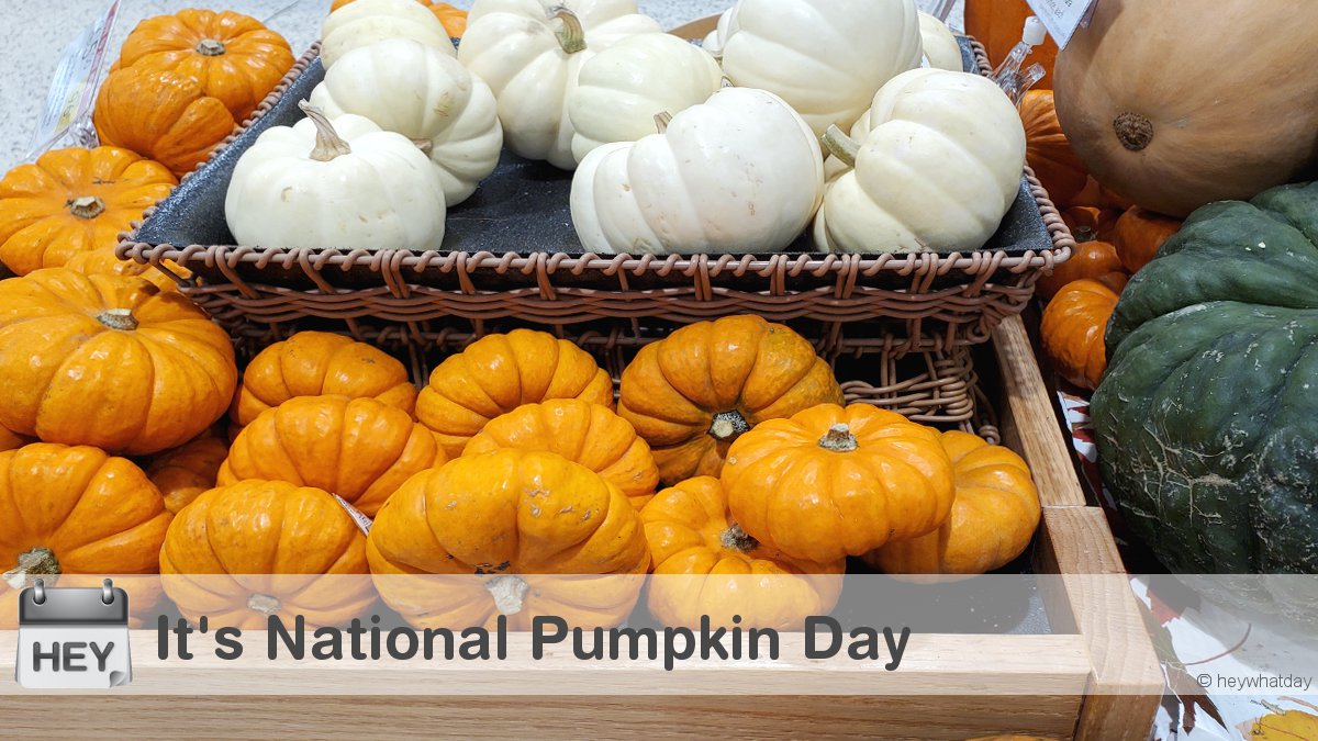 It's National Pumpkin Day! 
#Seasonal #NationalPumpkinDay #PumpkinDay