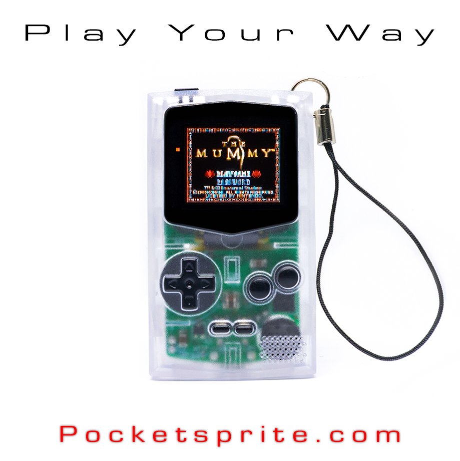 pocket_sprite's tweet photo. The pocketsprite is the world's smallest console emulator.
Emulates the gameboy (and GBC), NES, sega master system/gamegear.
Learn more, visit๐ https://t.co/XpREUuGBFR
#TheMummy #pocketsprite #retrogaming #handheldgaming #nes #GameBoyColor #sega #handheldconsole https://t.co/FNt3ni5PQS