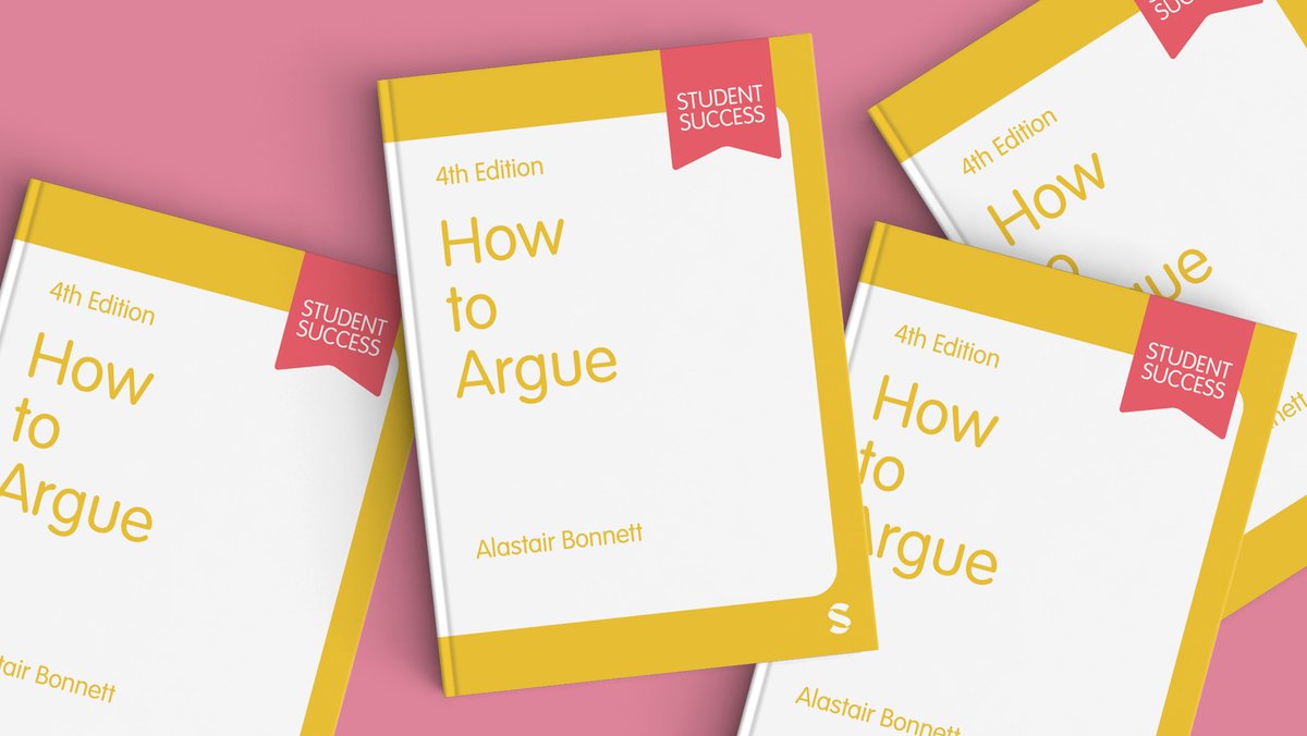 Sage_Methods's tweet image. Students need to be able to build strong #arguments in their assignments, presentations and exams. 

'How to Argue' will help them do just that.

Publishing soon. Find out more here: ow.ly/Pwnz50PYFbj

#CriticalThinking #HETeaching