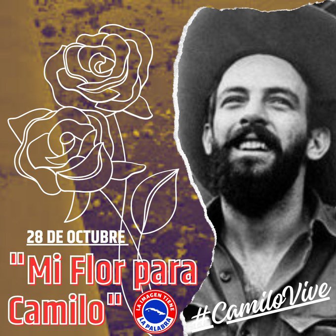 EspComCubiza's tweet photo. Fidel: Siempre hemos creído que en el pueblo hay muchos Camilo y en el pueblo hay muchos Che.
#CamiloVive #CamiloEsPueblo @EmpCubiza @CubaCubacons https://t.co/0psCKeS2tI