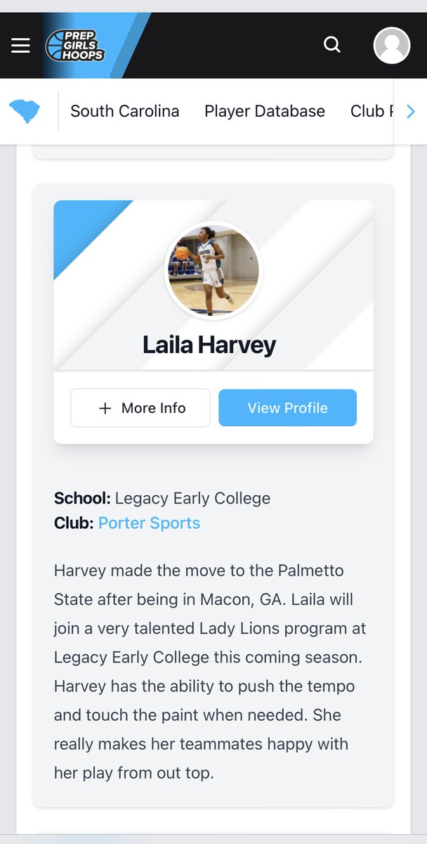 Thank you <a href="/PGH_SCarolina/">Prep Girls Hoops South Carolina</a> for the write up!! <a href="/girls_legacy/">Legacy Girls BBall</a>