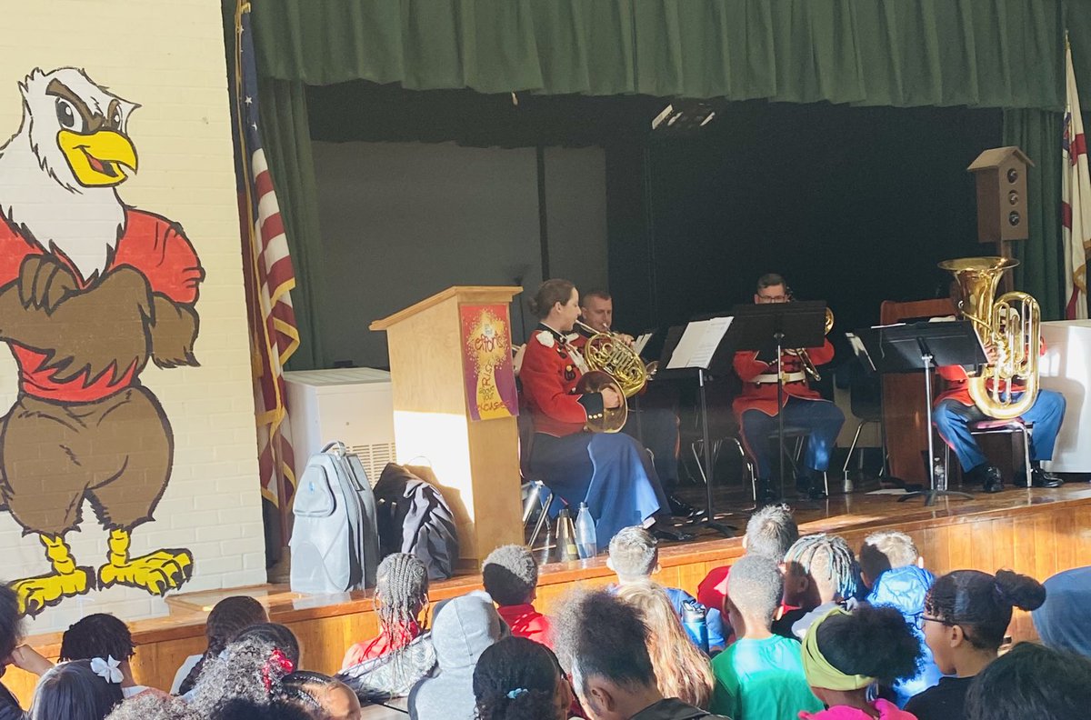 Thank you Marines for performing for our Melwood students today. It was excellent!