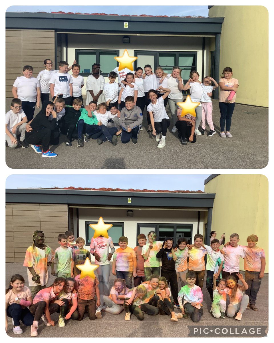 Y5/6 had a great time on the rainbow run, we raised lots of money for charity.